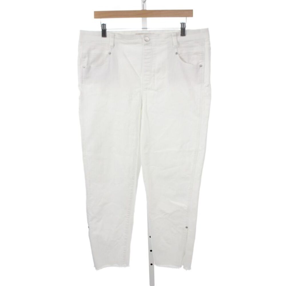 Liverpool Los Angeles Womens Cropped White Jeans Size 16